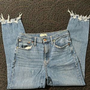 Madewell High rise slim boy jeans